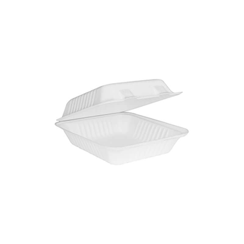 Bagasse Hinged Takeout Container