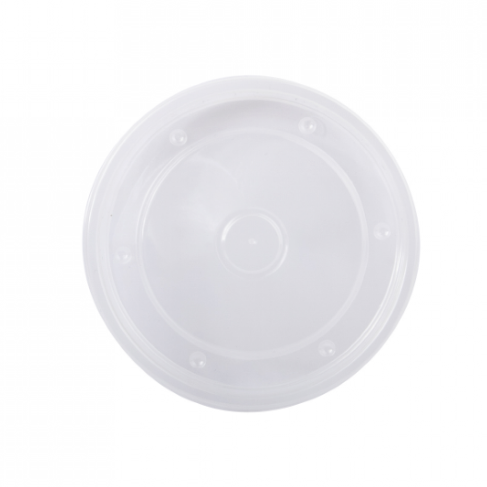 COUVERCLE PLASTIQUE POUR CONTENANT EN PAPIER KRAFT