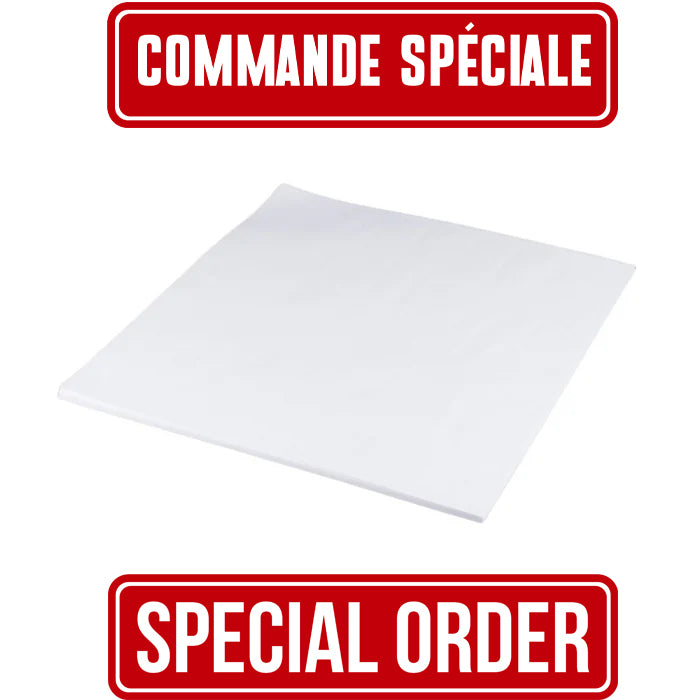 White Paper Table Cover