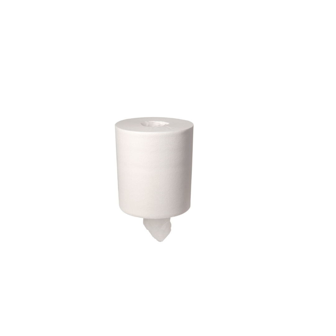 Center Pull Hand Towel White