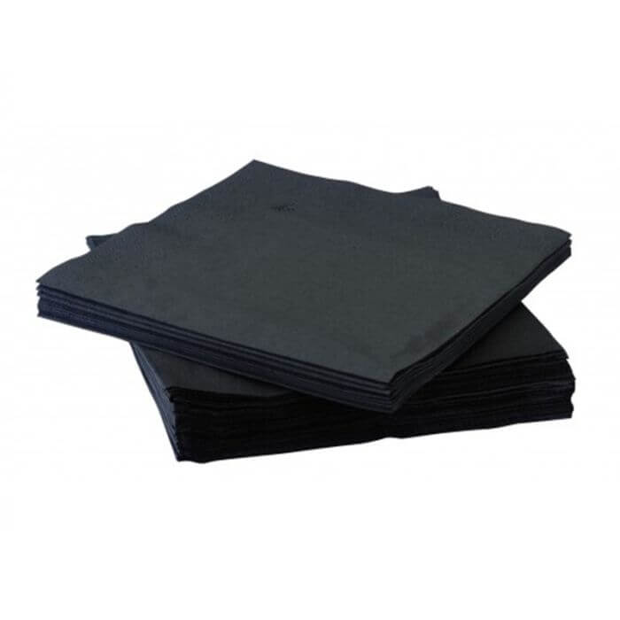 Black Cocktail Napkins
