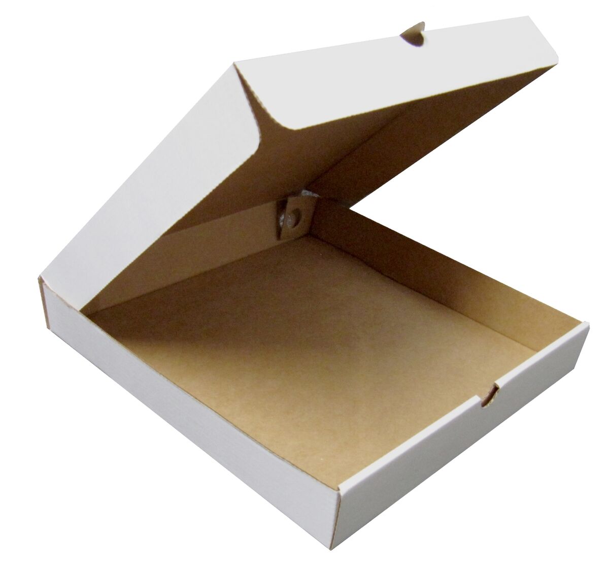 Boîte À Pizza Blanche À Étiquette Privée