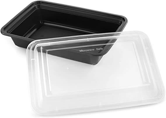 Microwavable Plastic Rectangular Container Combo