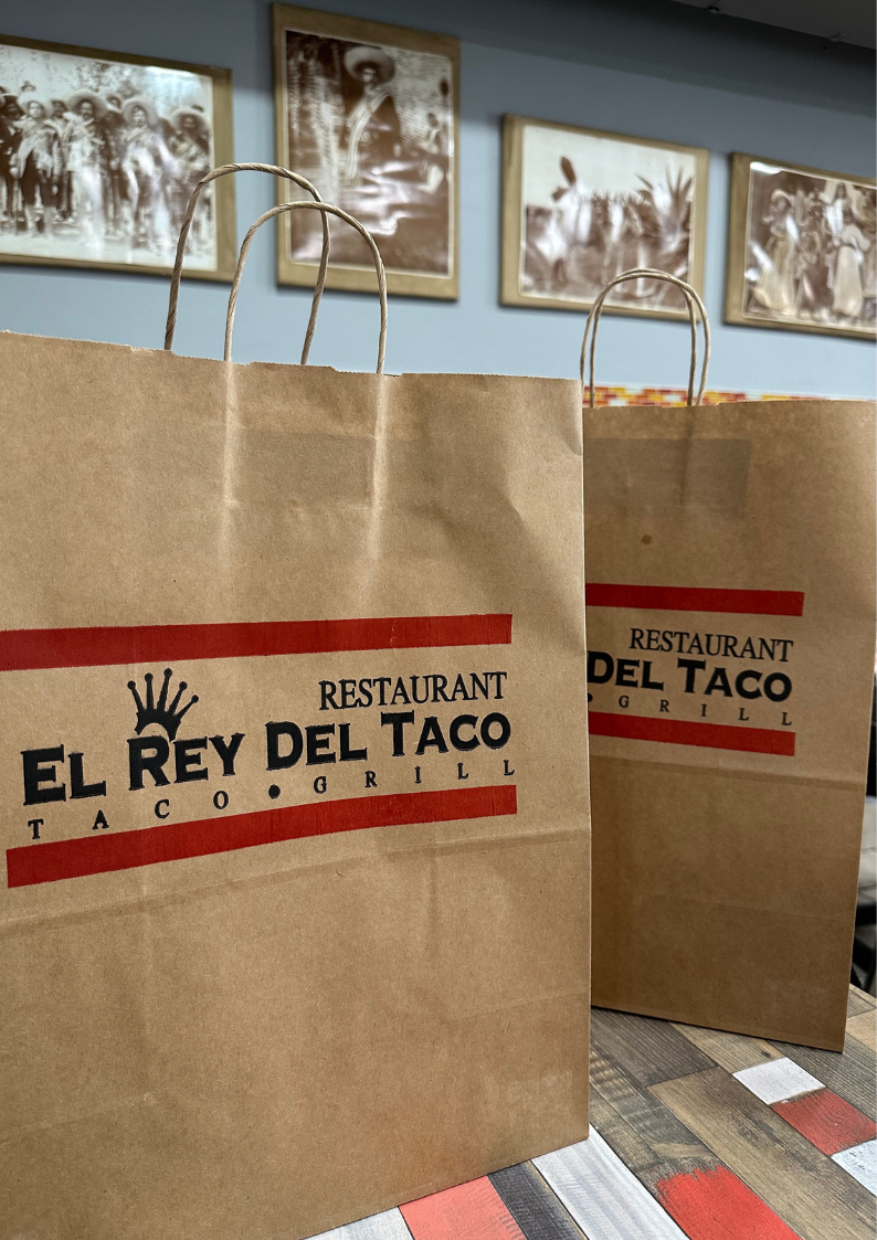 Private Labelled Kraft Paper Bag With Handles