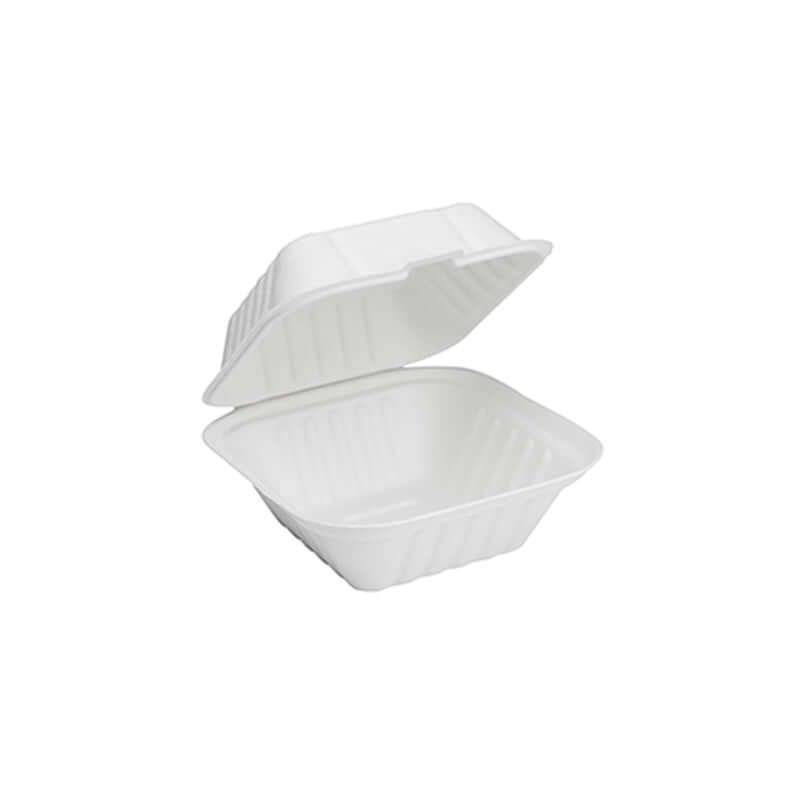 Bagasse Hinged Takeout Container