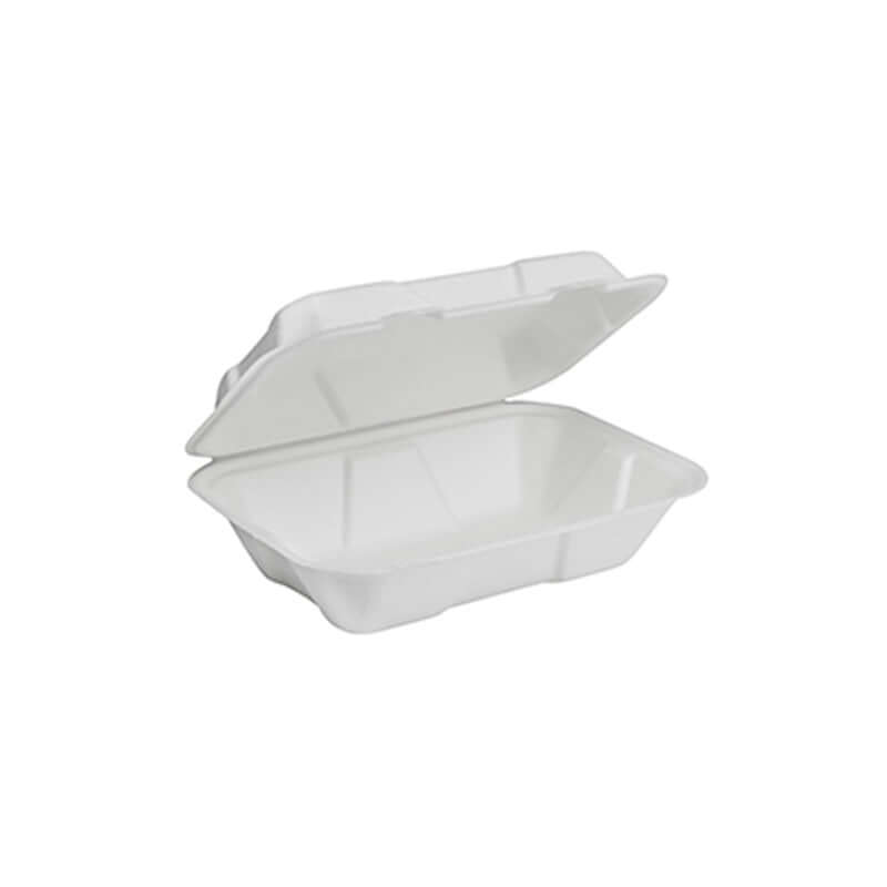 Bagasse Hinged Takeout Container