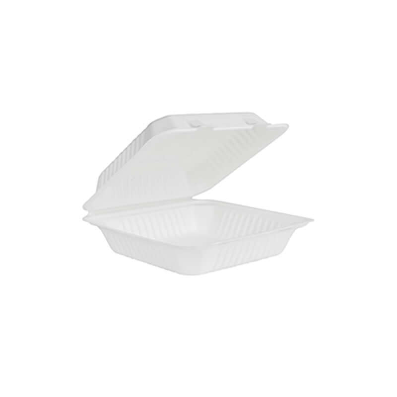 Bagasse Hinged Takeout Container