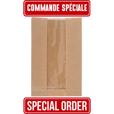 Brown Sandwich Bags with Window