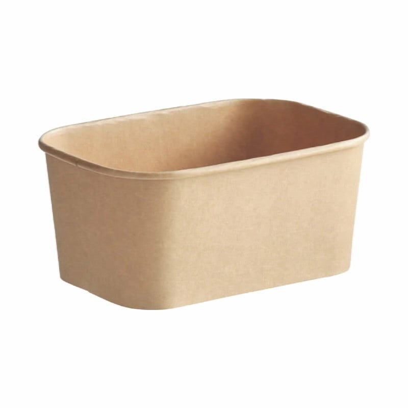 RECTANGULAR KRAFT PAPER CONTAINER