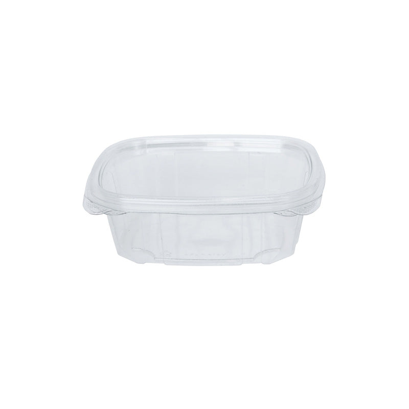 Flat Hinged Lid Clear Container