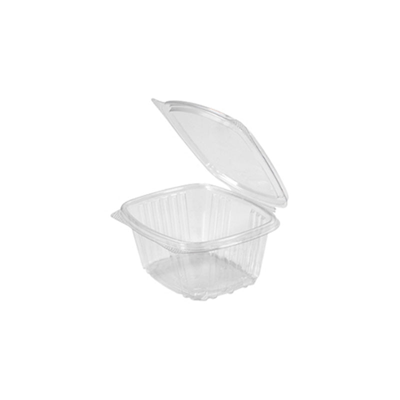 Flat Hinged Lid Clear Container