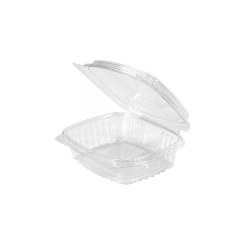 Flat Hinged Lid Clear Container