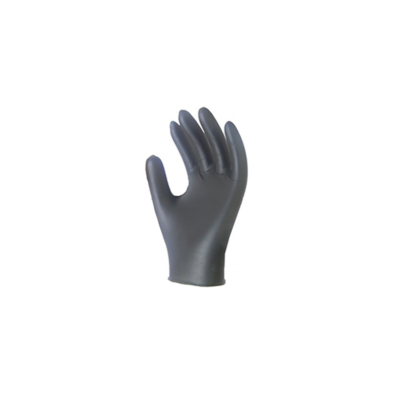 Gants en nitrile non poudrés noirs