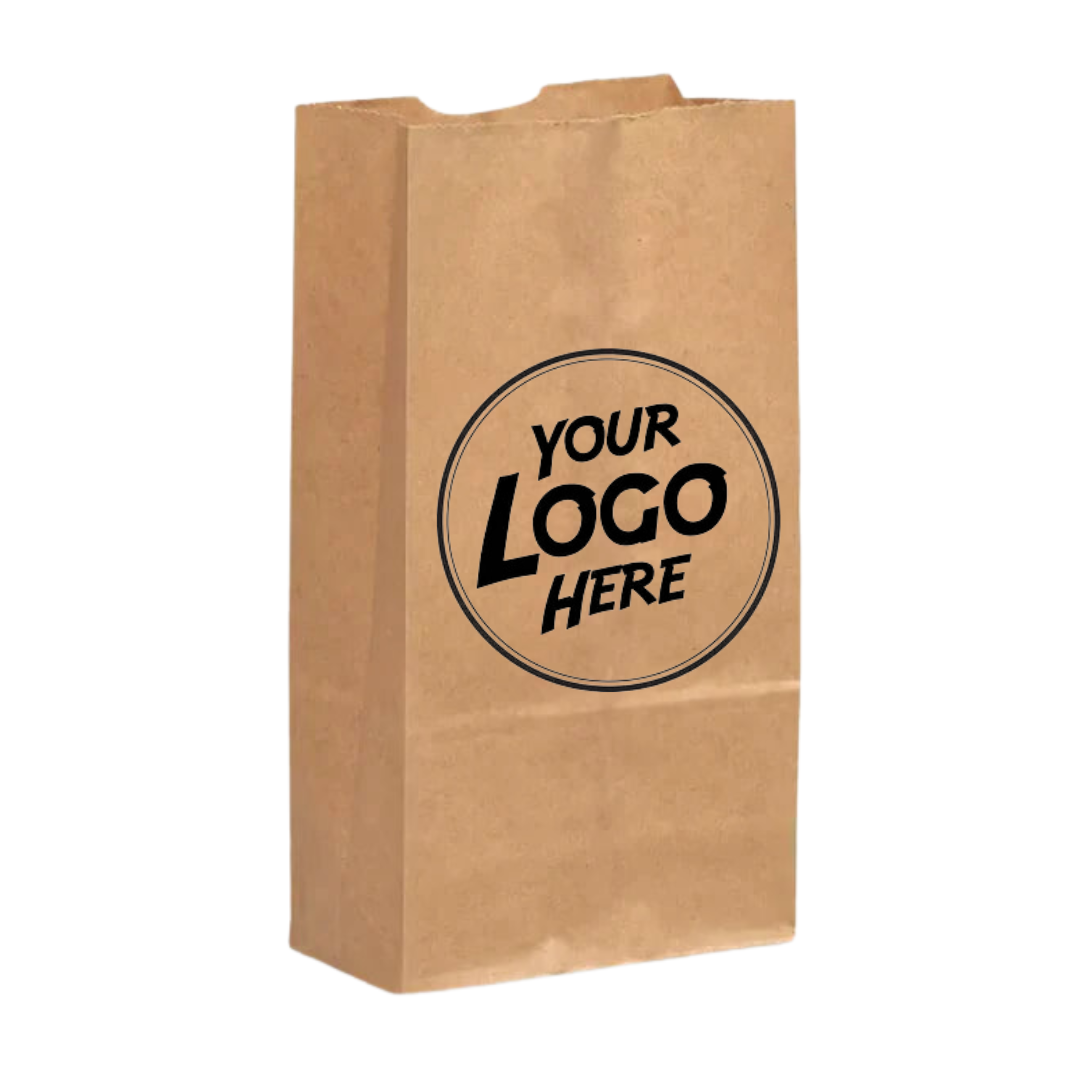 Private Labelled Kraft Paper Grocery Bag