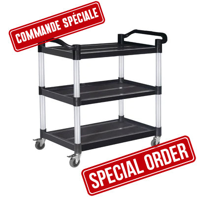 Small Black Utility Cart