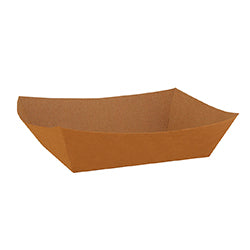 Plateau alimentaire recouvert de papier kraft (1LB-3LB)