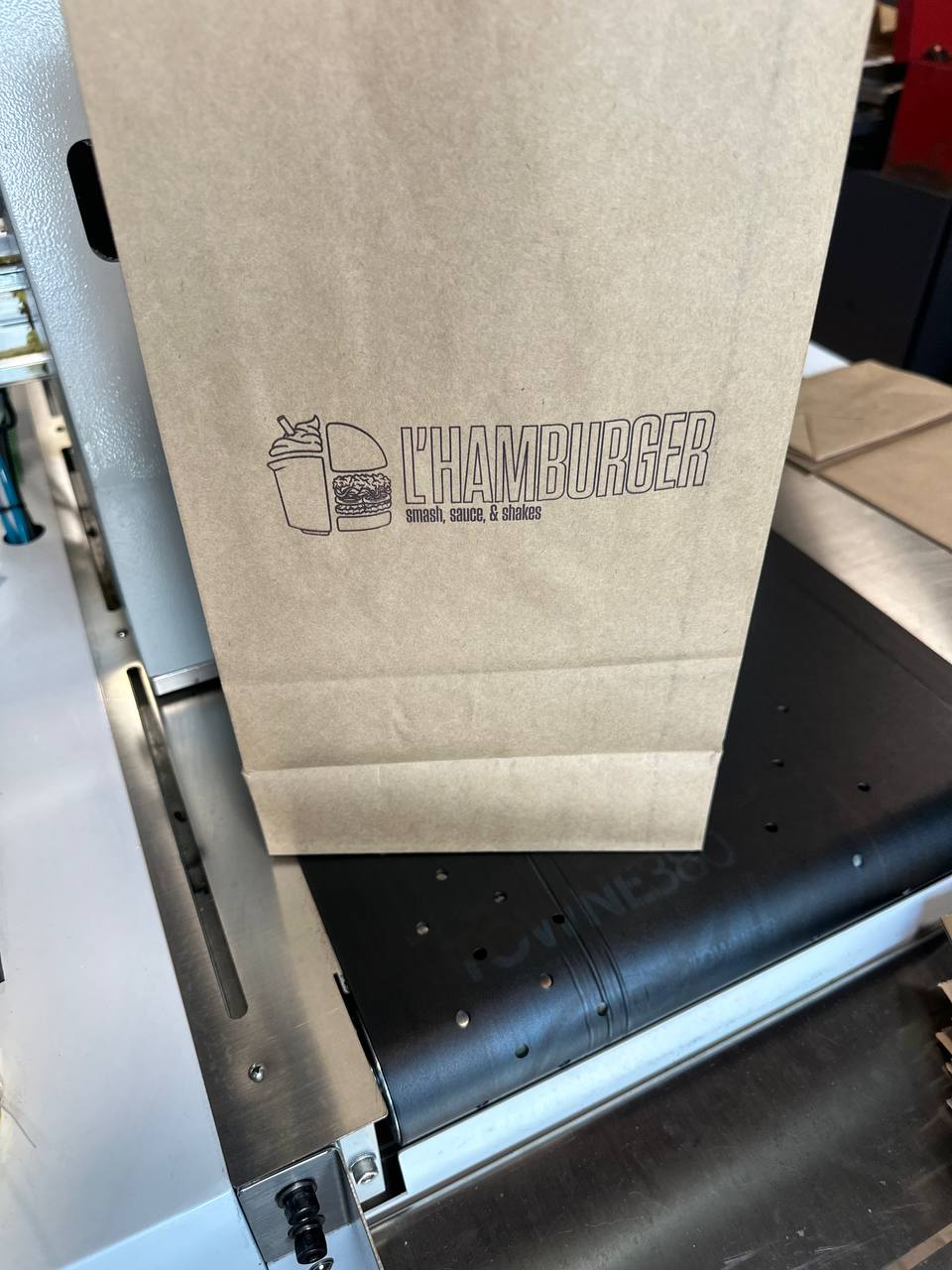 Private Labelled Kraft Paper Grocery Bag